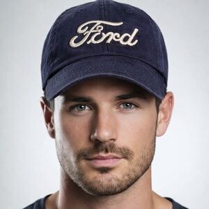 Ford Blue Snap Back Hat Cap